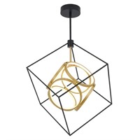 29-Watt LED Black Pendant Light