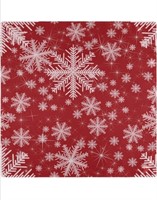New Mother's Day Christmas Snowflakes Red Napkin