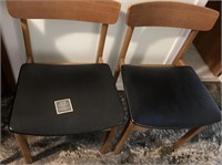 Set of 2 Teak MCM Kitchen Chairs