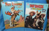 (2) Vintage Roy Rogers Dale Evans Coloring Books