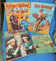 (4) Vintage Roy Rogers Dale Evans Coloring Books