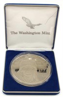 1997 WASHINGTON MINT 4 OZ .999 FINE SILVER ROUND