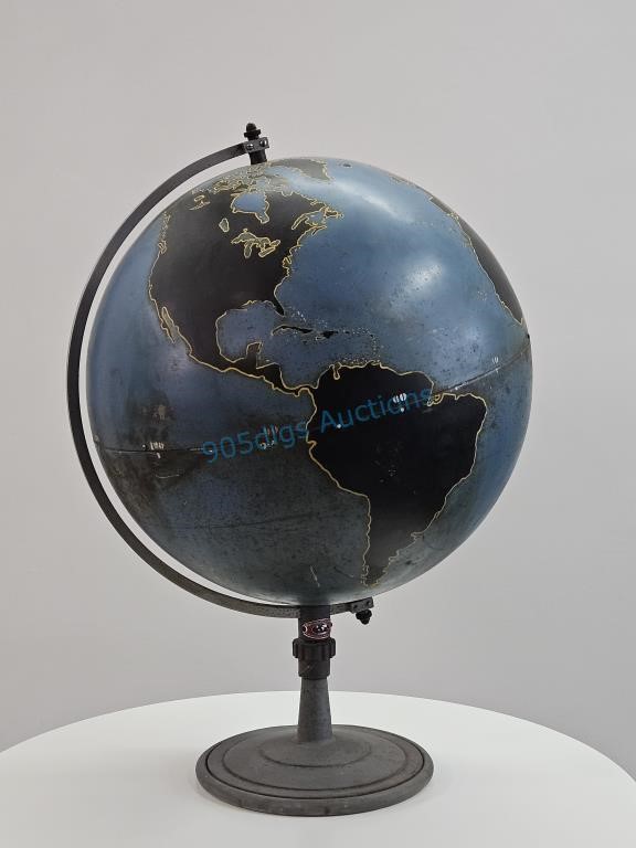 Denoyer Geppert Metal Military Chalkboard Globe