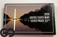 2020 US Mint SILVER Proof Set, Box & CoA Included