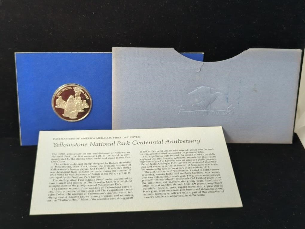1972 .925 Sterling Silver Franklin Mint Medal,