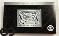 2022 US Mint SILVER Proof Set, Box & CoA Included