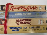 Western Movies VHS Tapes-Lot