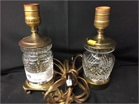 Crystal & Brass Table Lamps