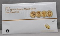 2014 1st Spouse Bronze 4 Medal Set.