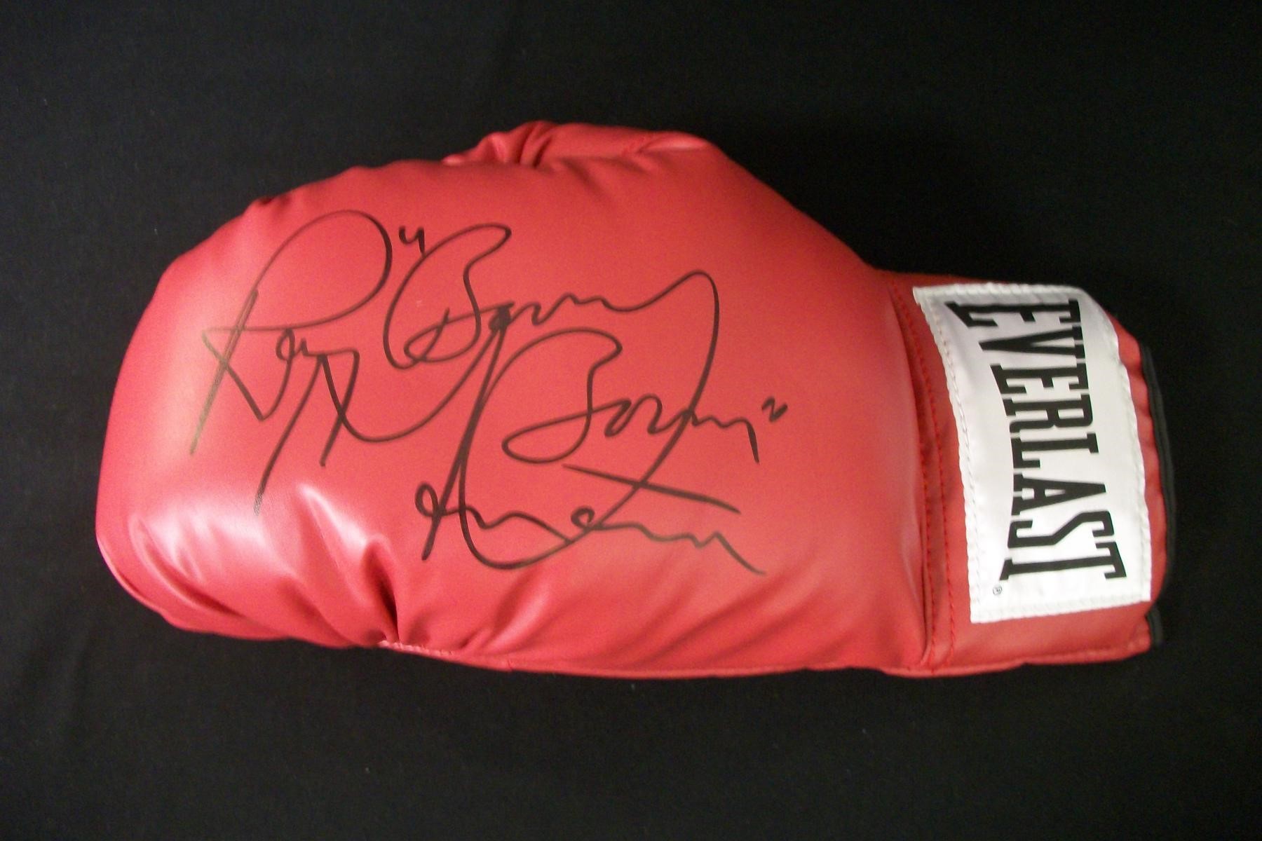 RAY MANCINI SIGNED BOXING GLOVE JSA COA