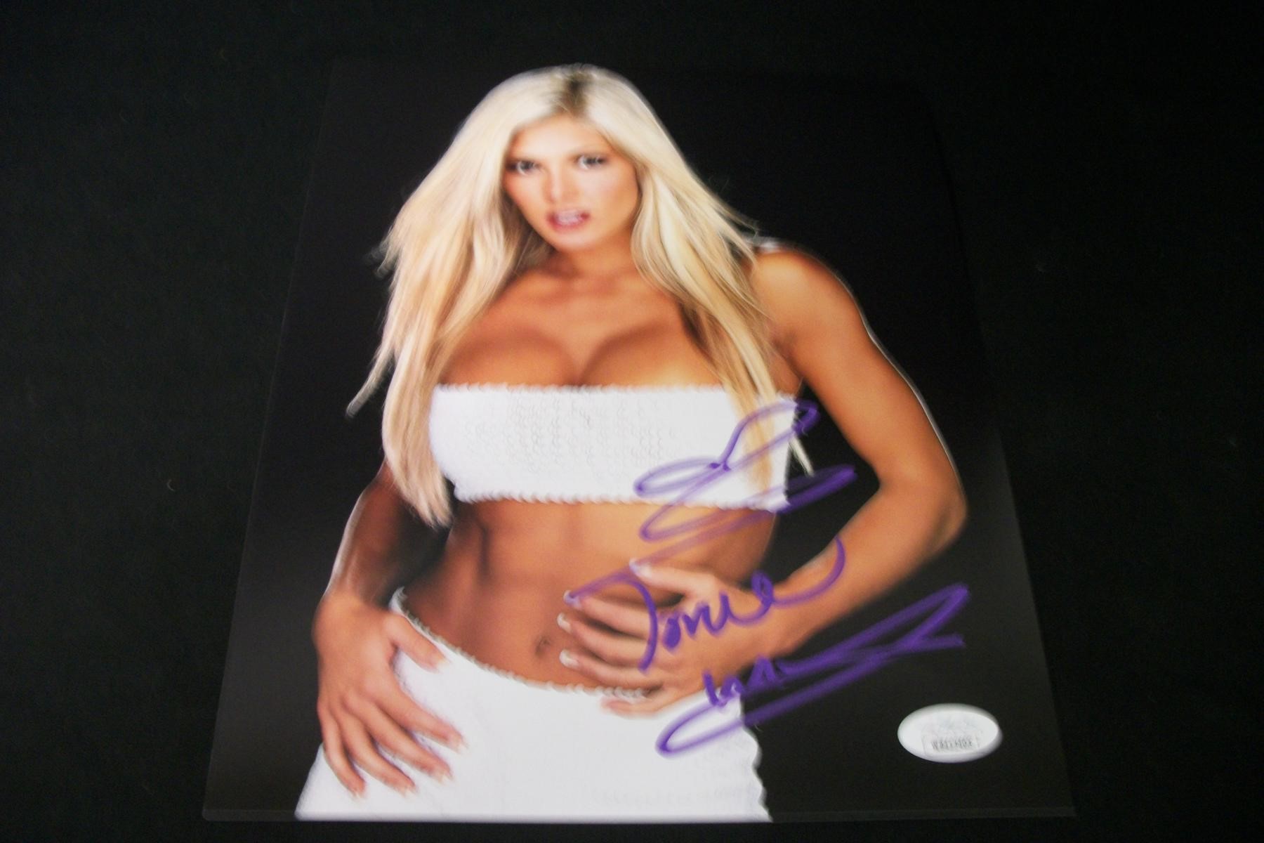 WWE TORRIE WILSON SIGNED 8X10 PHOTO JSA COA