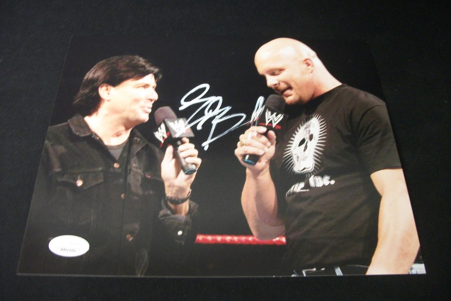 ERIC BISCHOFF SIGNED 8X10 PHOTO WWE JSA