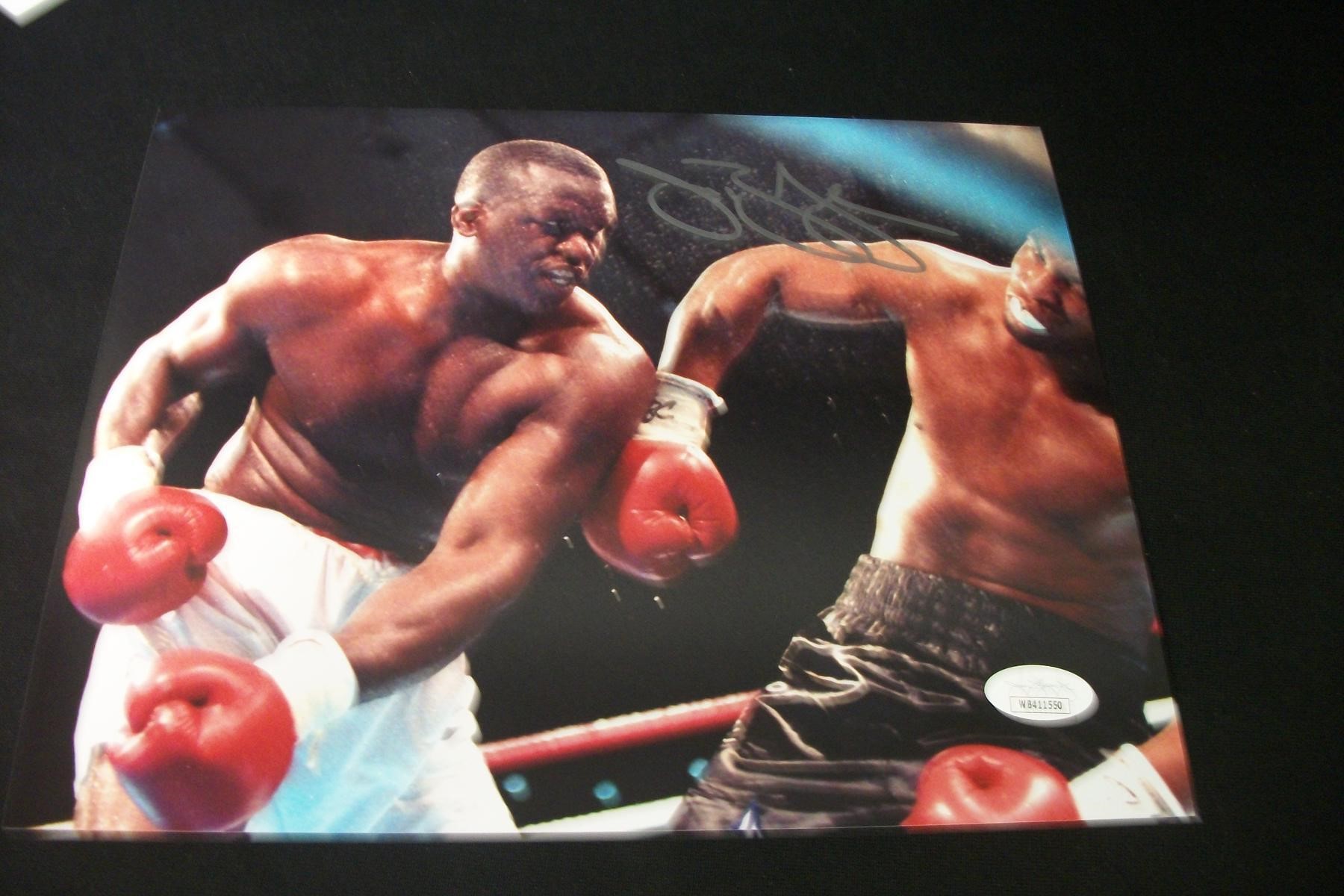 JAMES BUSTER DOUGLAS SIGNED 8X10 PHOTO JSA