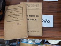 Vintage Military Machine Gun Manuals