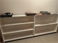 White Long Bookshelf