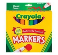 CRAYOLA Classic Colors 10ct Broad Line Markers