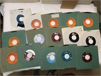 45 RECORDS WITH JACKET COVERS MUSIC STYLE ON
