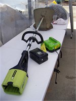 Greenworks 80V Weed Eater w/Battery & Charger