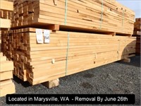 LOT, 2" X 4" KILN DRIED HEM FIR LUMBER AT APPROX