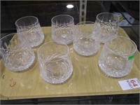 7 WATERFORD WHISKEY GLASSES