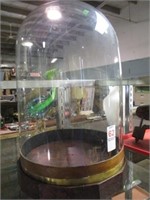 GLASS DOMED DISPLAY - 17" TALL BY 10" WIDE