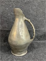 Antique Handled Pewter Pitcher