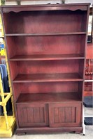 Nice Book case with sliding doors at bottom