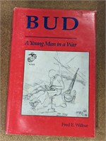 Signed bud young man in war book military
