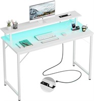 Isunirm 47 Inch Computer Desk With Power Outlets,