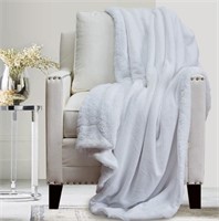 Soft Reversible Velvet And Sherpa Blanket, Twin