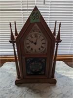Handcrafted Mantel Clock By Harold and Eva Stark