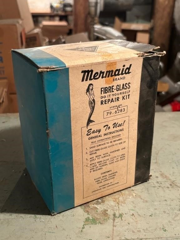 Mermaid Brand Fiberglass Repair Kit