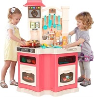 Kids Kitchen Playset with 44 PCS Accessories,