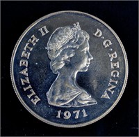 1971 Gibraltar 25 New Pence Copper-Nickel Coin