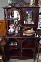 Mahogany Victorian Style etergie with beveled