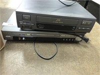 JVC VCR Player, Samsung DVD Player.