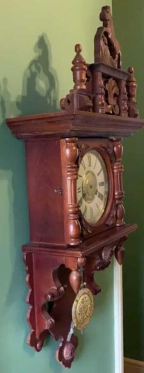 Vintage Chinese Hanging Mechanical Clock