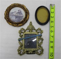 3 Small Vintage Picture Frames