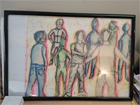 Group Art Piece with Frame
