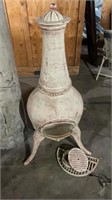 Brand New Cast Iron Chiminea w grates and lid
