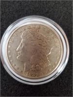 1921 Morgan Silver Dollar with Capsule