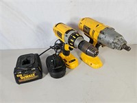 Dewalt XRP 18V Hammer Drill & Impact Wrench