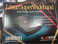 Laser super wide band long range laser detection