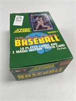 1991 SCORE BASEBALL BOX
