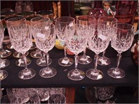 12 Waterford crystal 7 3/4" water goblets