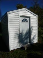 Garden shed 8ft by 10ft, wooden, on skids