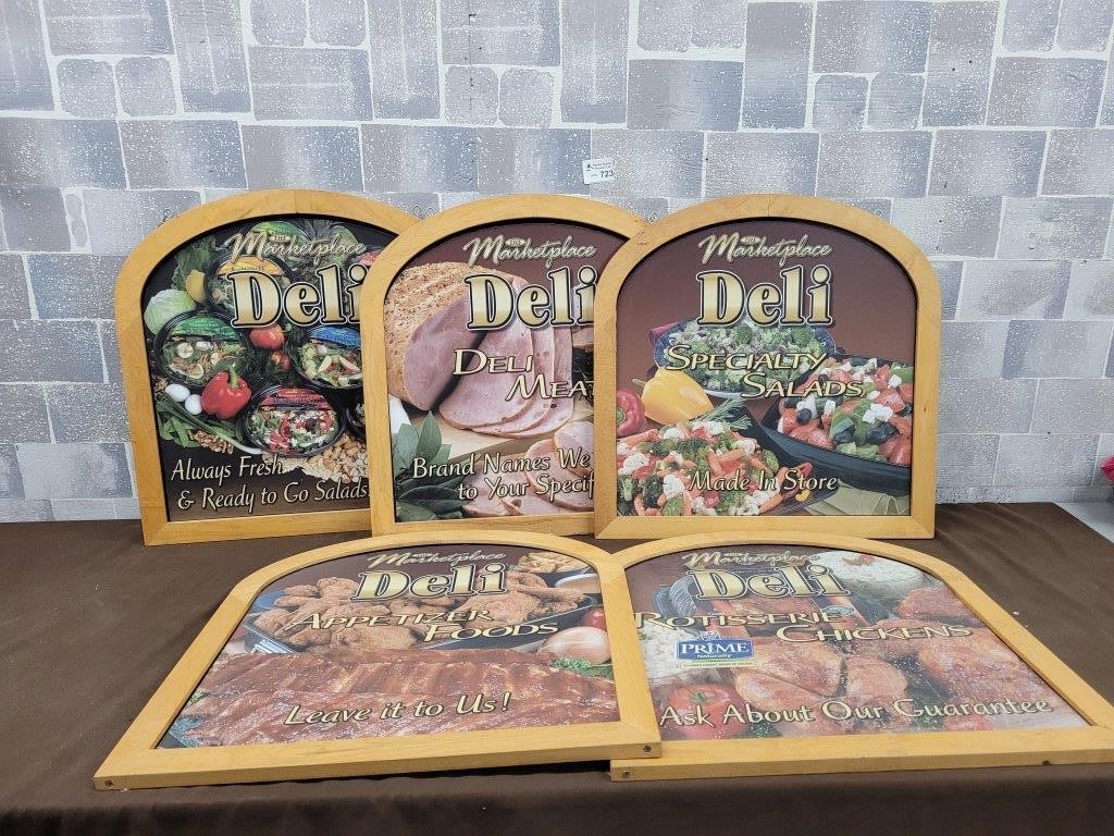Deli food signs