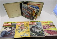 Binder w Vintage Mustang Magazines + Hot Rod Mags