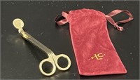 Brass Wick Trimmer & Red Pouch