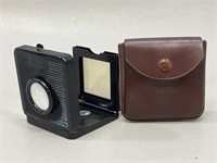 Cenei Folding Pocket Slide Viewer w/Leather Case